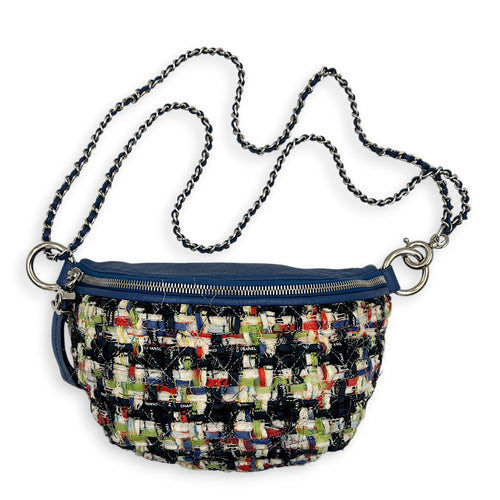 Logo Waist Bag Multi-colour in Tweed, Silver hardware