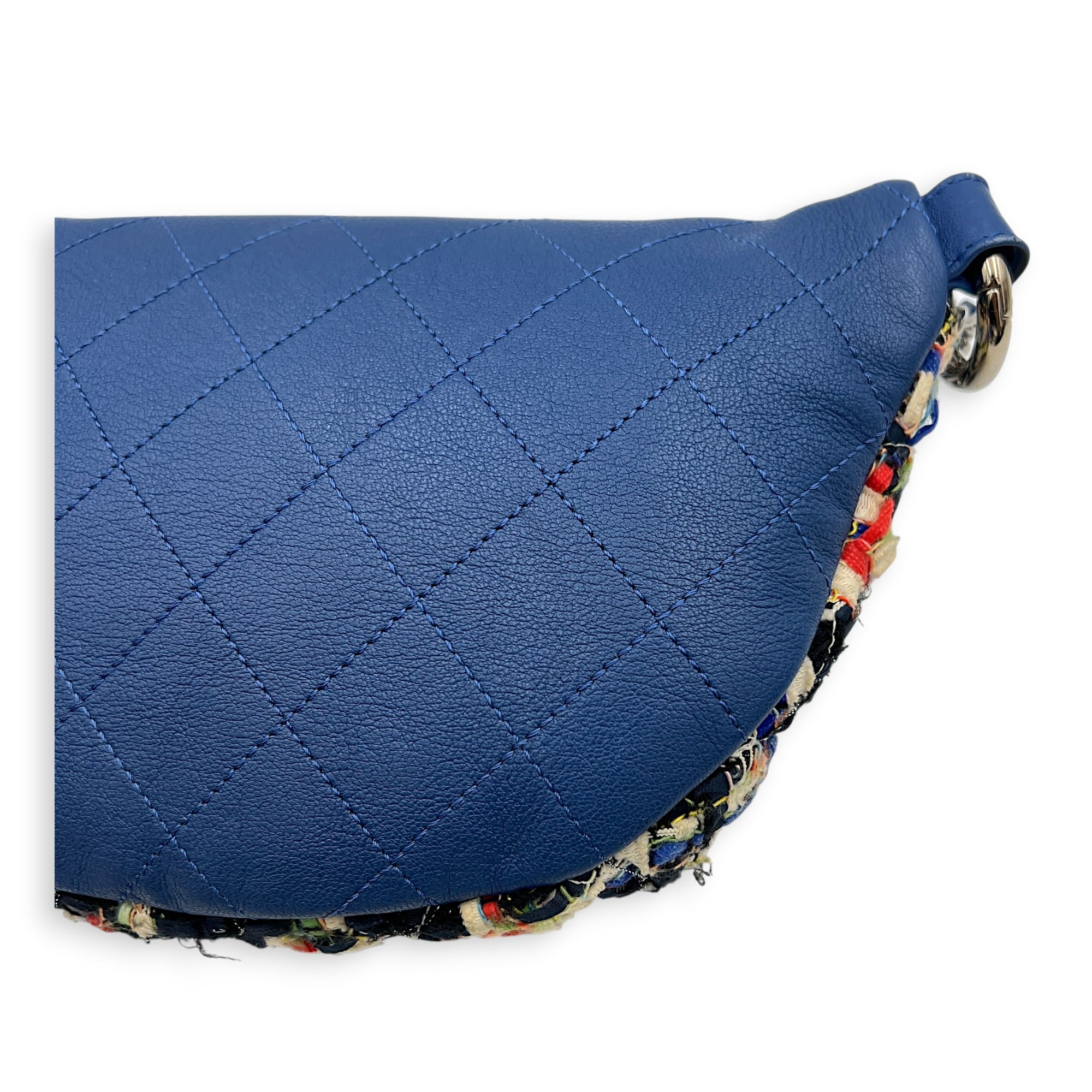Logo Waist Bag Multi-colour in Tweed, Silver hardware