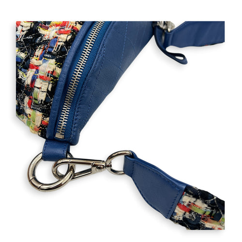 Logo Waist Bag Multi-colour in Tweed, Silver hardware