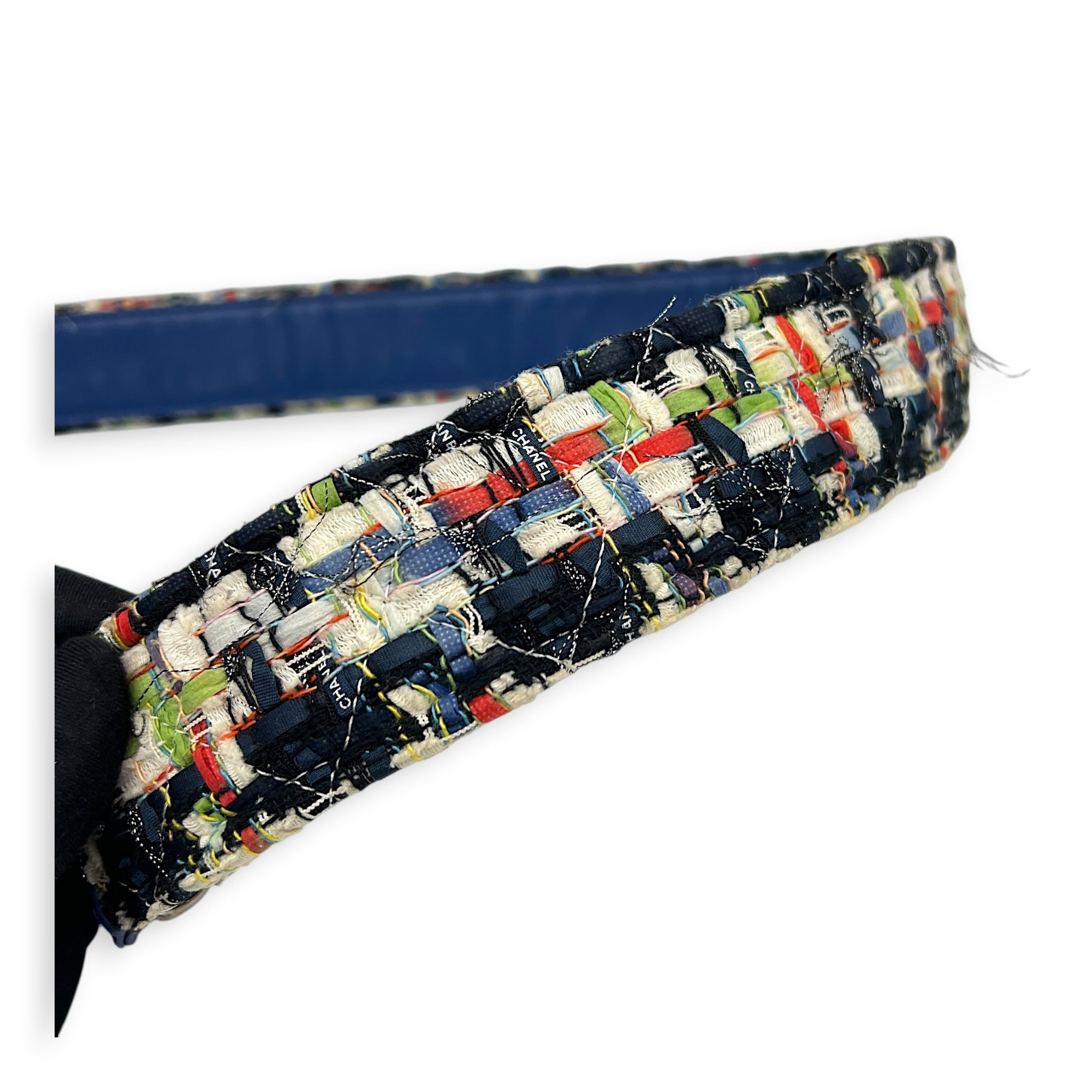 Logo Waist Bag Multi-colour in Tweed, Silver hardware