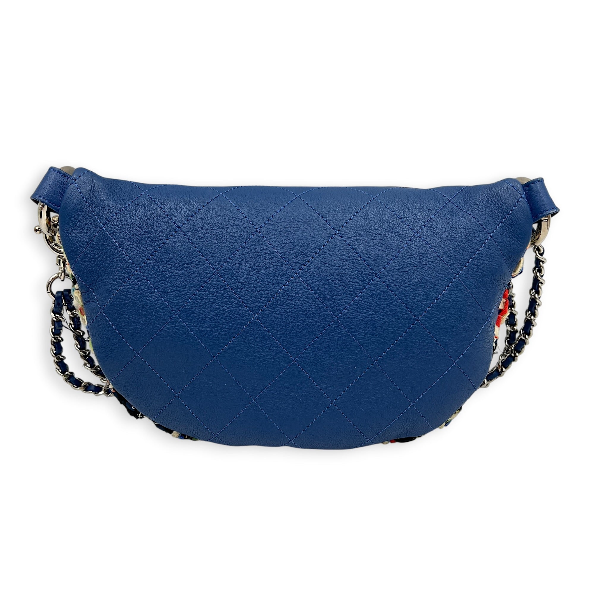 Logo Waist Bag Multi-colour in Tweed, Silver hardware