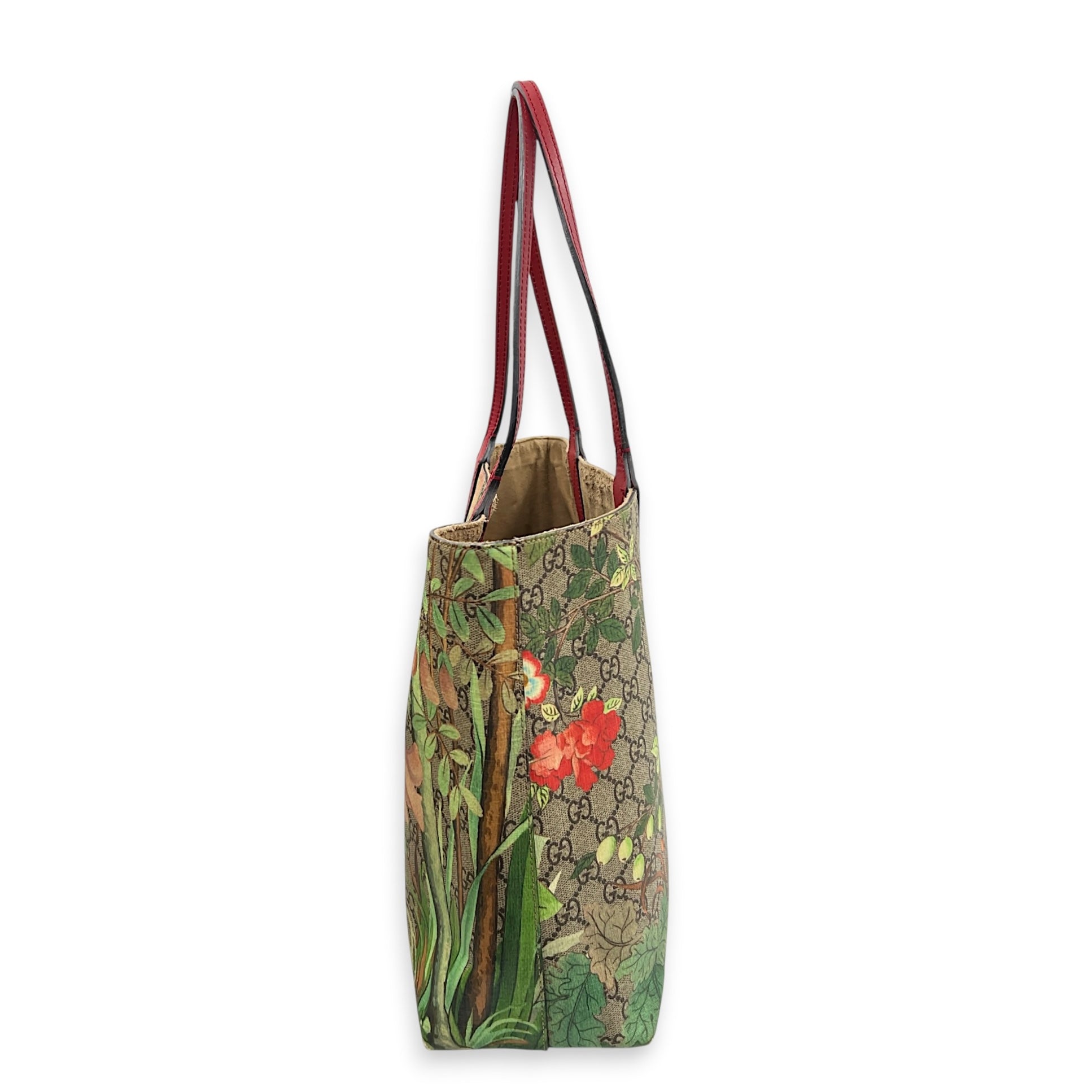 GG Supreme Multi-colour Tote Bag in Coated Canvas, Silver hardware
