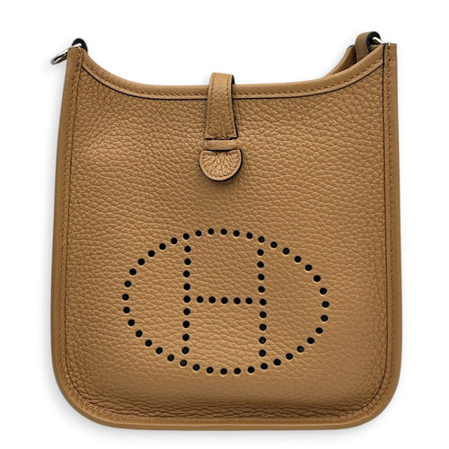 Evelyne Mini Biscuit Crossbody Bag in Clemence, Gold hardware
