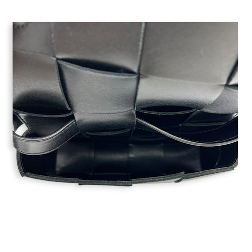 Cassette Belt Bag Black in Calfskin, Silver hardware