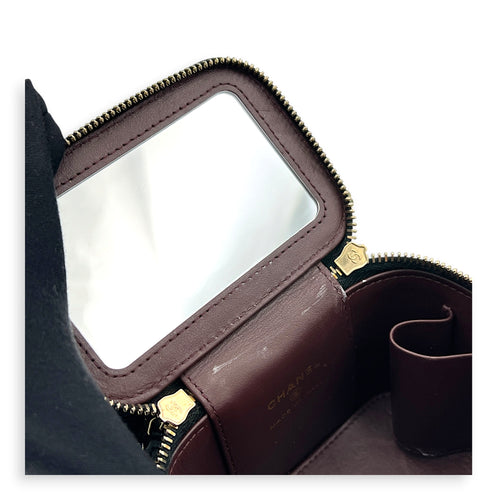 CC Vanity Bag Mini Black in Caviar Leather, Gold hardware