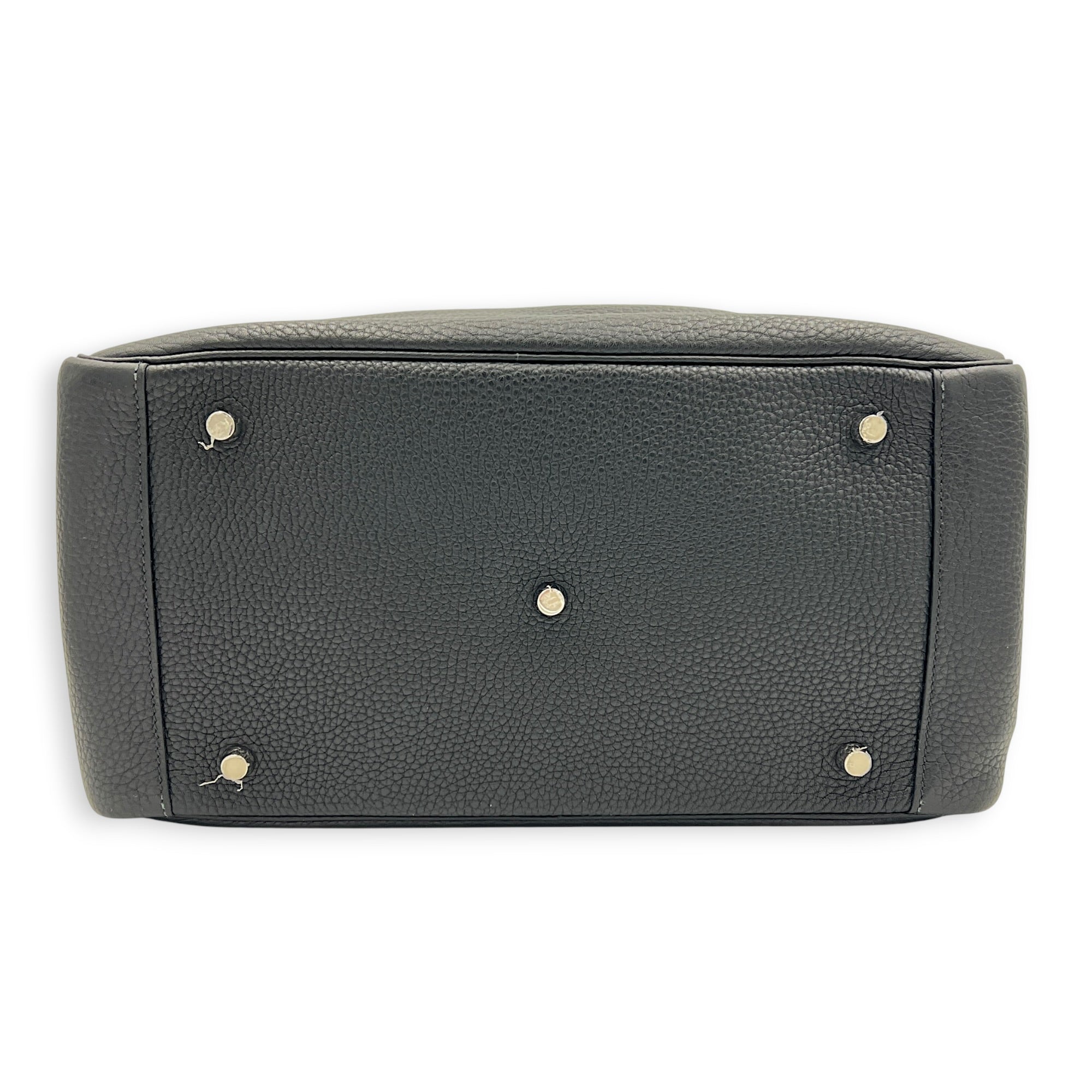 Lindy 34 Black Shoulder Bag in Clemence, Palladium hardware