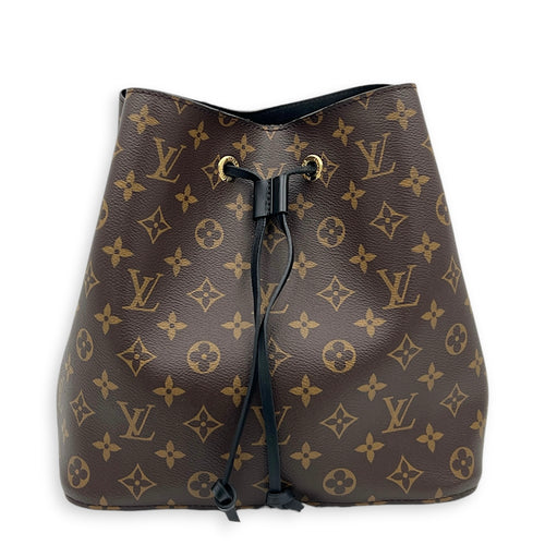 NeoNoe Shoulder Bag Brown in Coated Canvas, Gold hardware