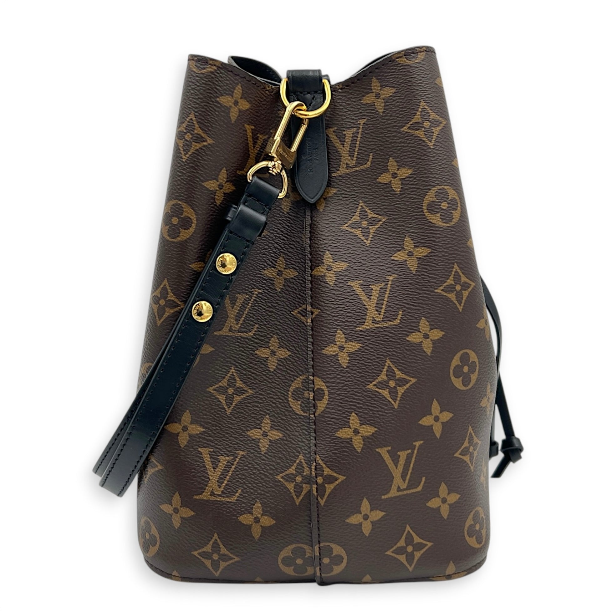 NeoNoe Shoulder Bag Brown in Coated Canvas, Gold hardware
