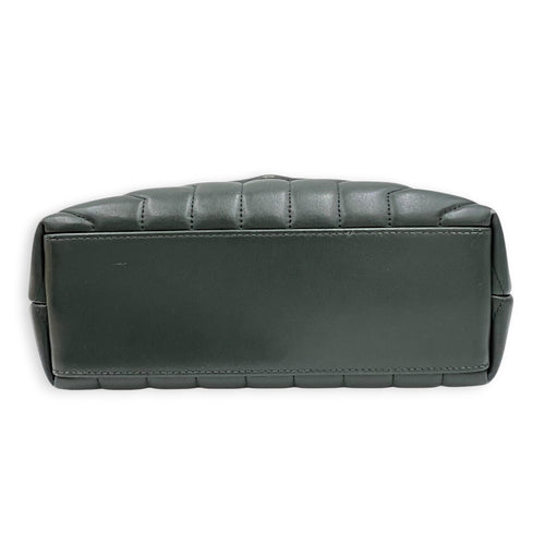 Loulou Shoulder Bag Green in Calfskin, Gold hardware