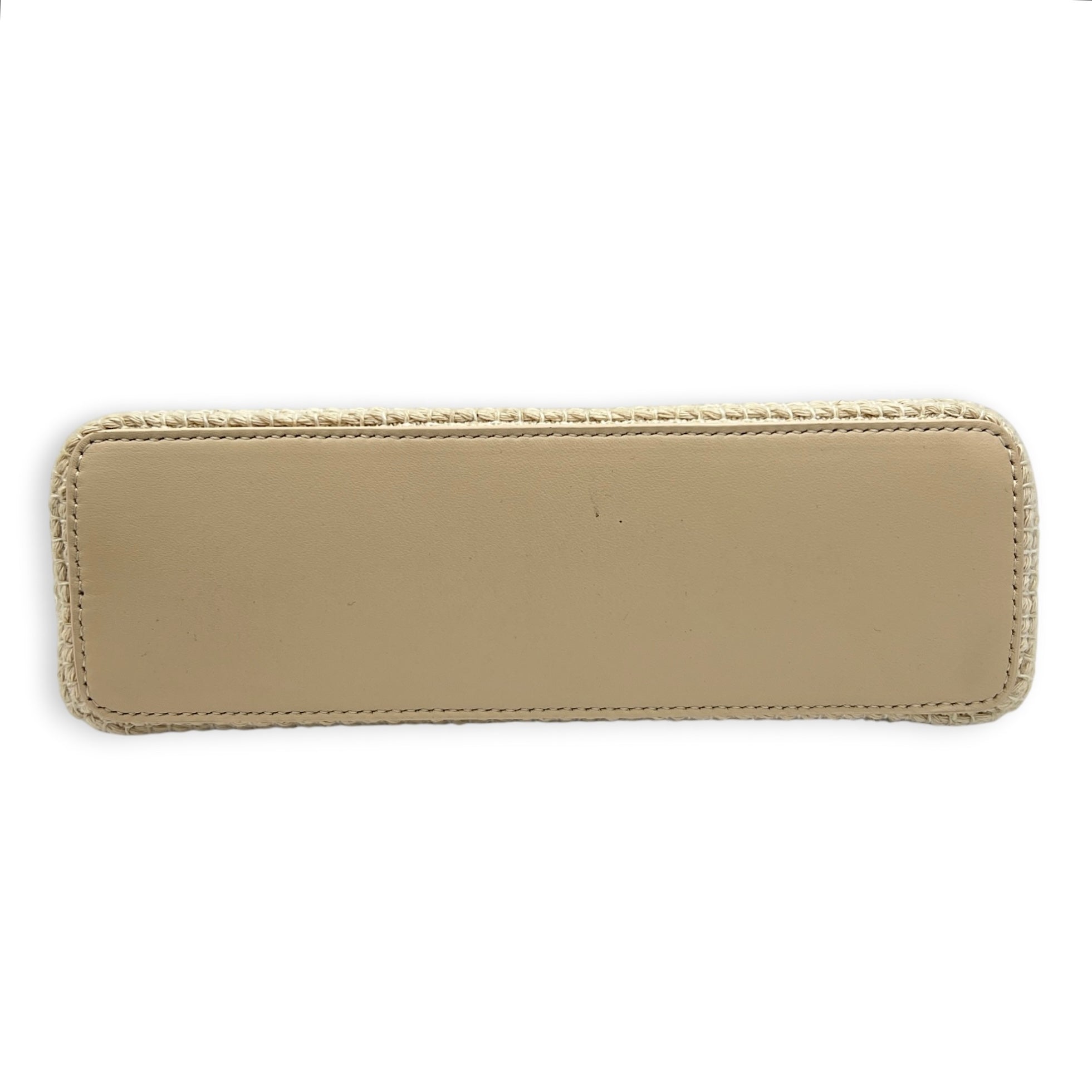 L19 Crossbody Bag Beige in Fabric, Gold hardware
