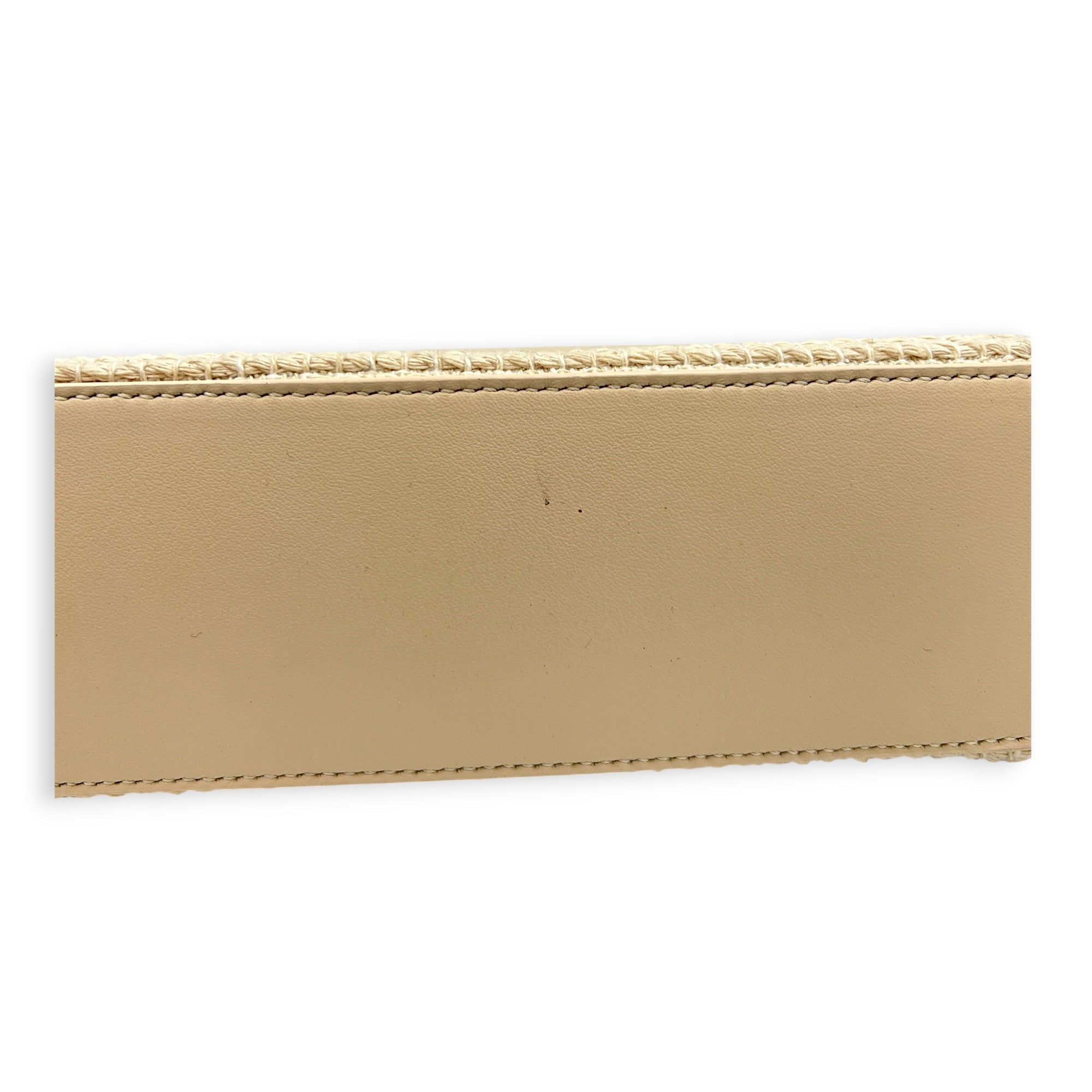 L19 Crossbody Bag Beige in Fabric, Gold hardware