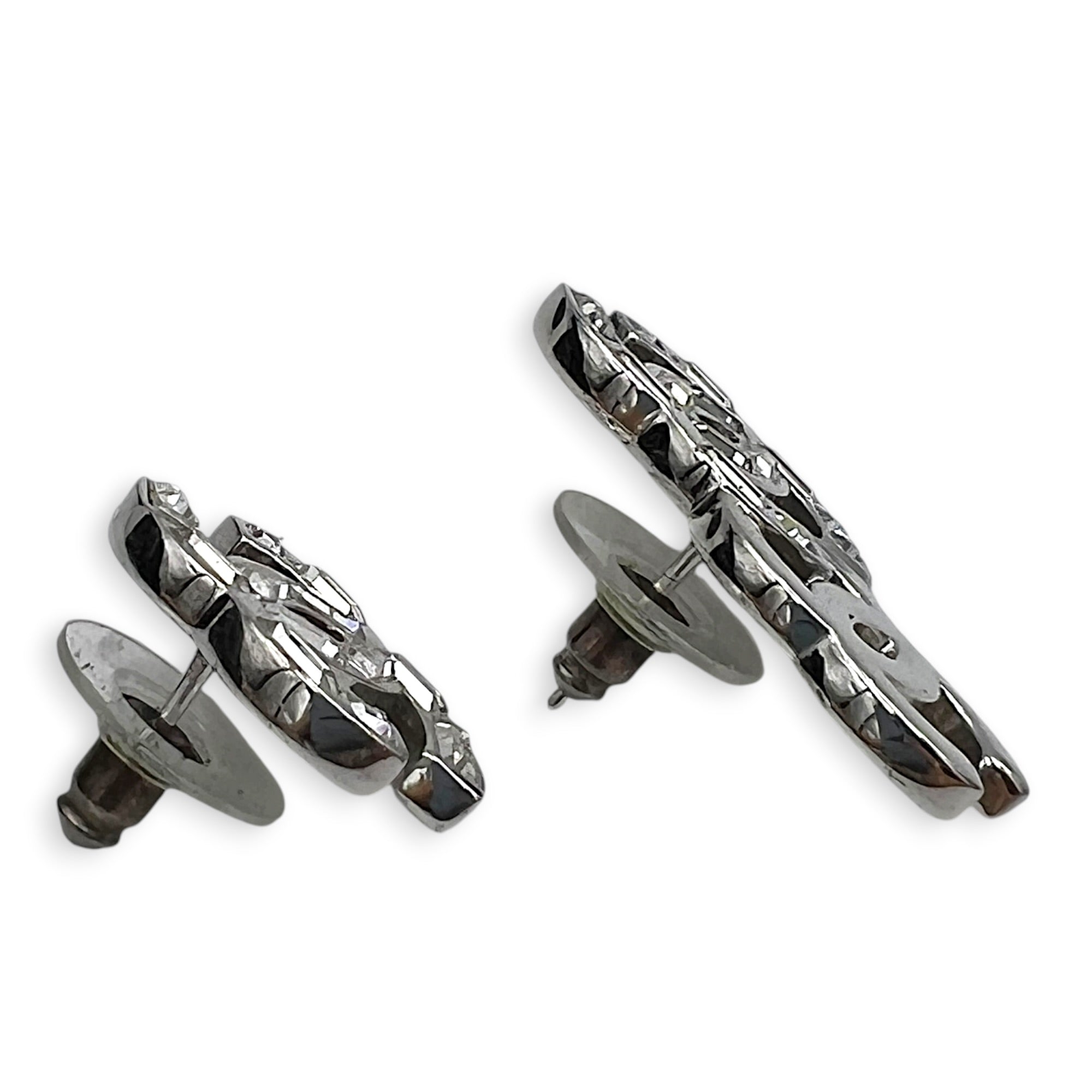 CC Silver Earrings in Metal