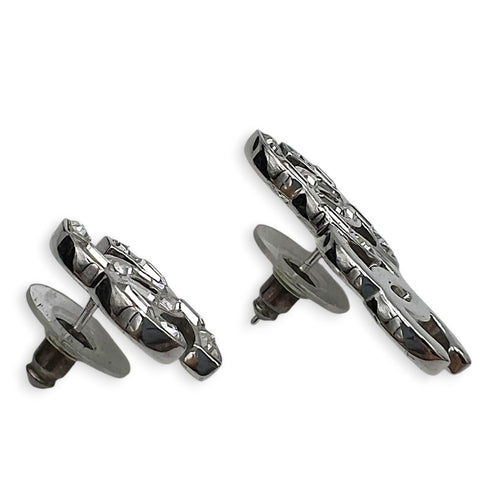 CC Silver Earrings in Metal