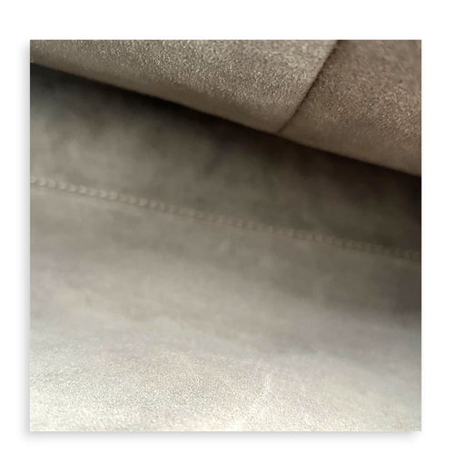 Dotcom Python Top Handle Bag Grey in Calfskin, Silver hardware