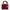 Lady Dior Mini Red Top Handle Bag in Lambskin, Gold hardware