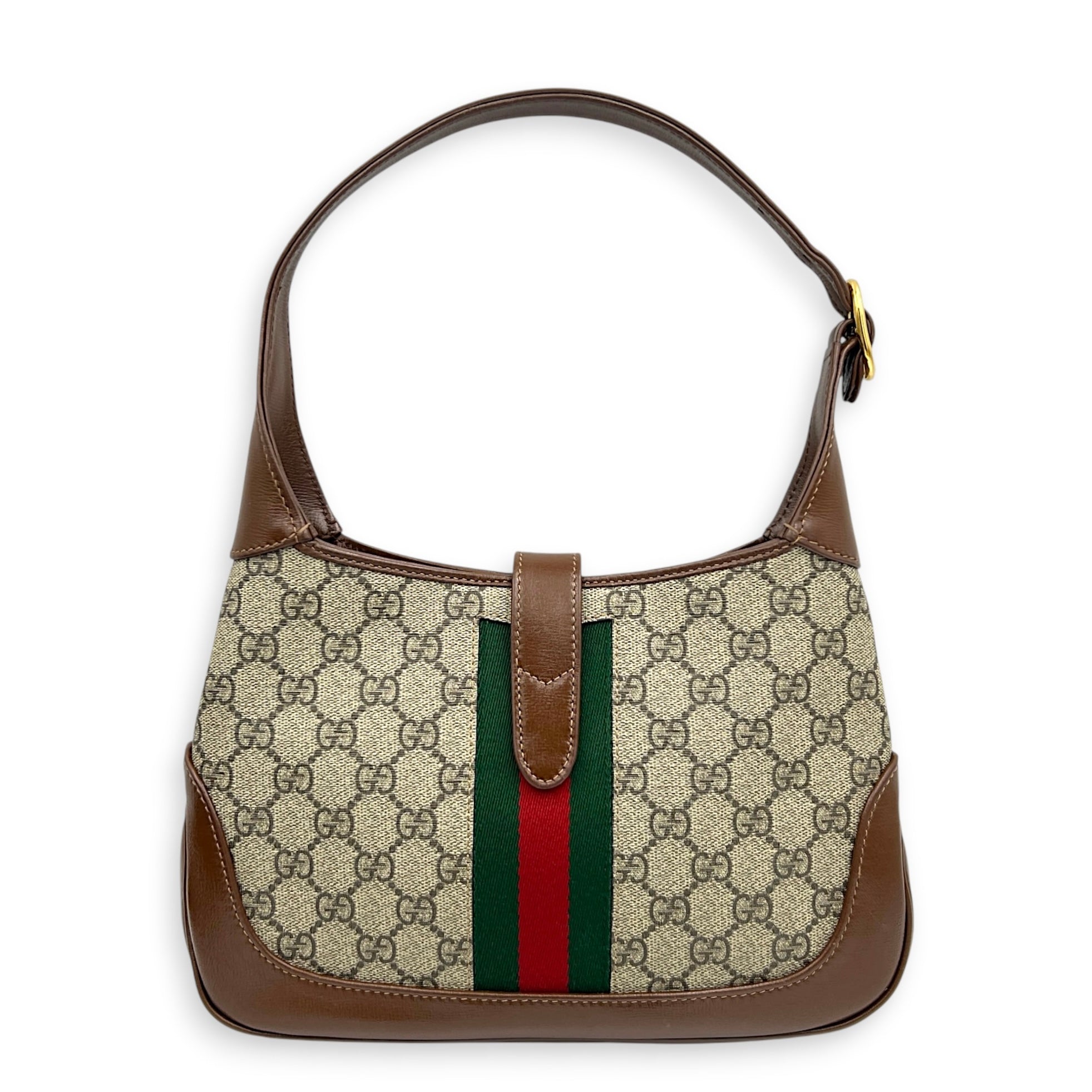 Jackie 1961 Shoulder Bag Gold in Coated Canvas, Gold hardware