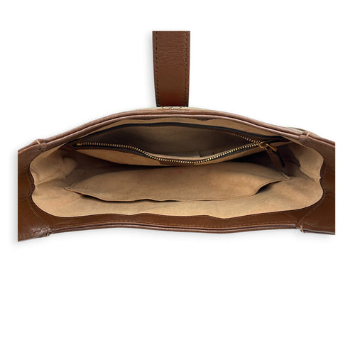 Jackie 1961 Shoulder Bag Gold in Coated Canvas, Gold hardware