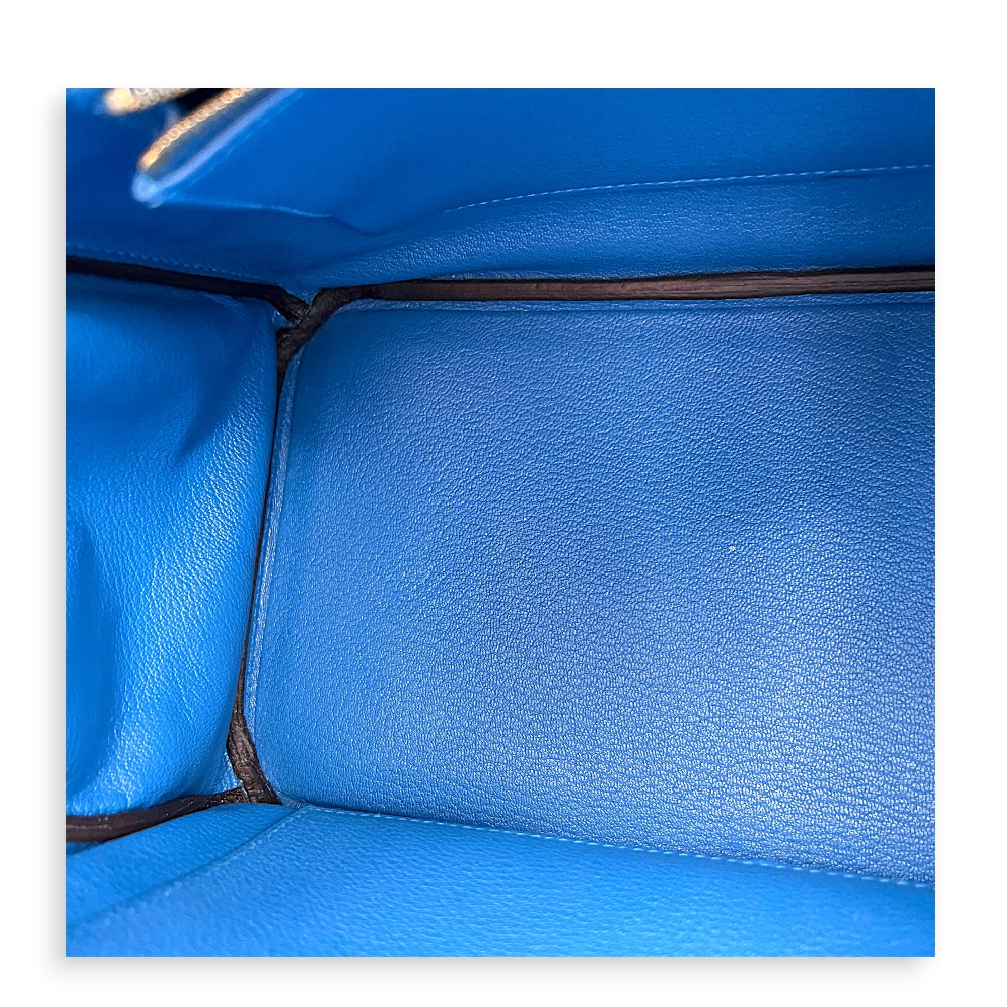 Birkin 30 Bleu Frida Top Handle Bag in Clemence, Gold hardware