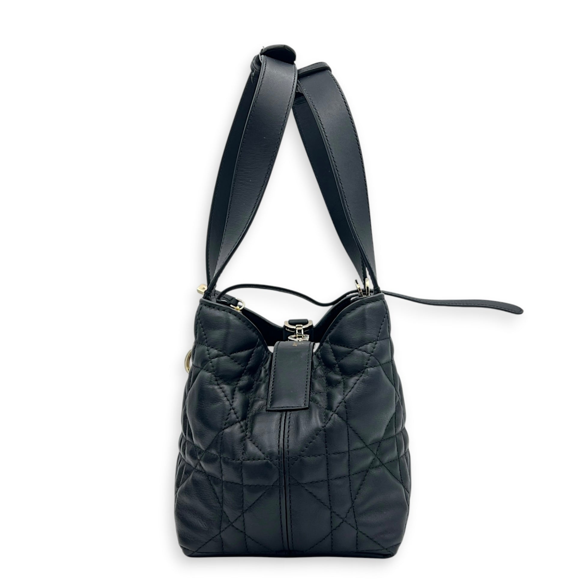 Toujours Top Handle Bag Small Gold in Calfskin, Gold hardware