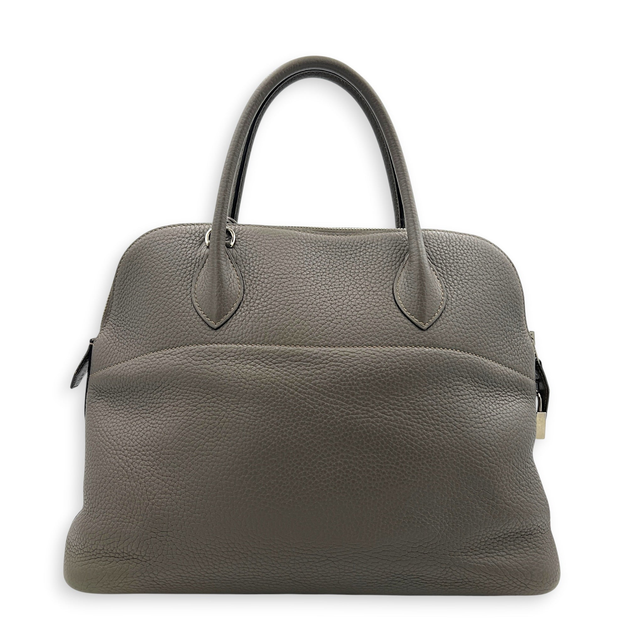 Bolide 35 Etain Top Handle Bag in Clemence, Palladium hardware