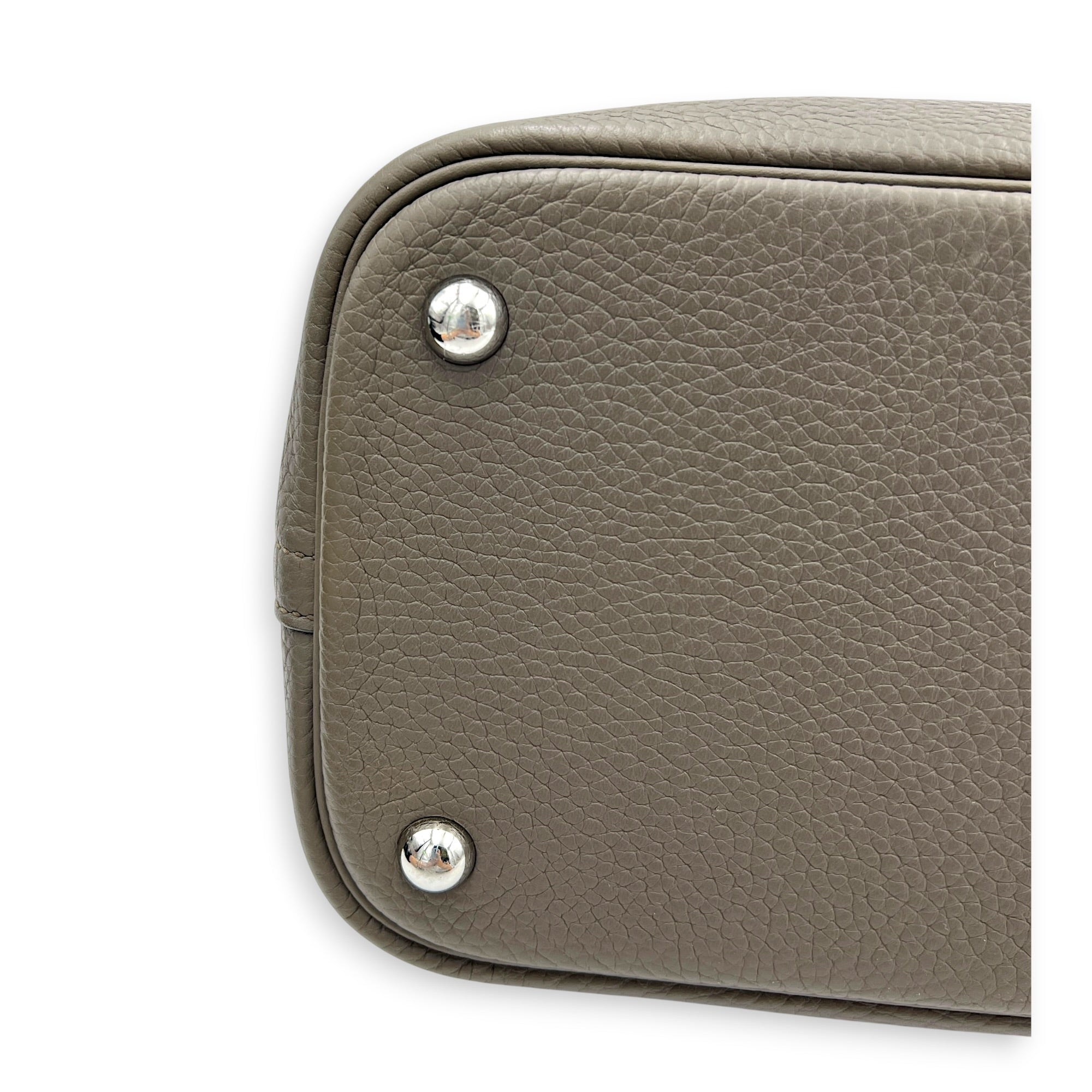 Bolide 35 Etain Top Handle Bag in Clemence, Palladium hardware