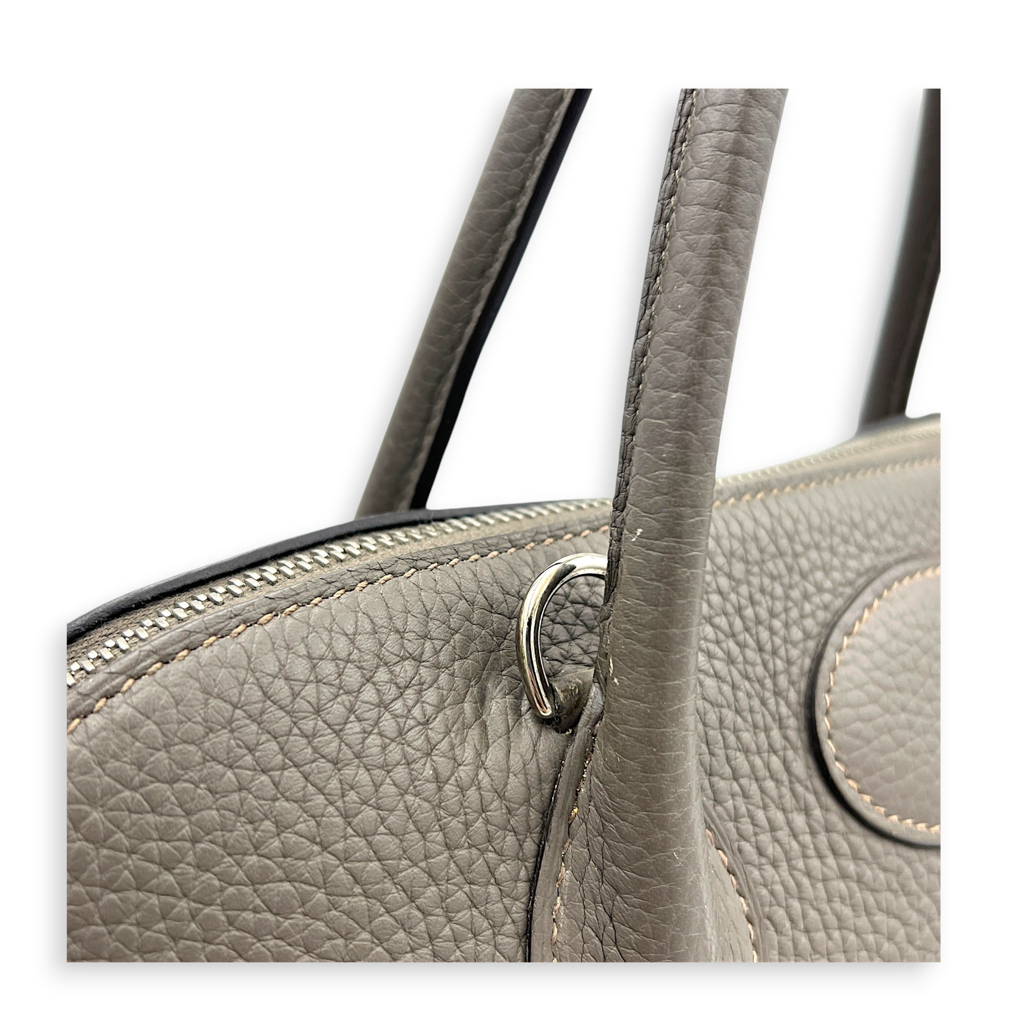 Bolide 35 Etain Top Handle Bag in Clemence, Palladium hardware