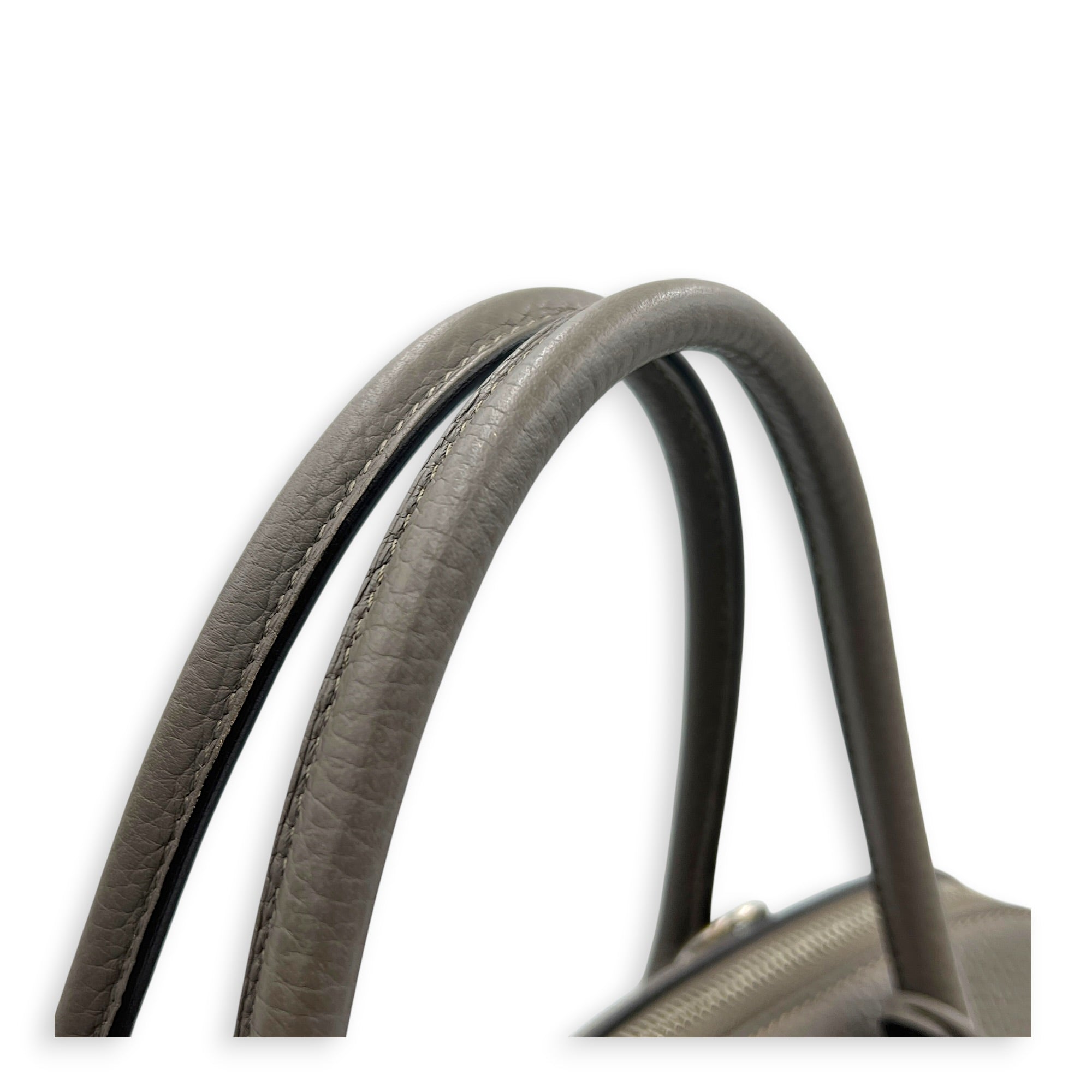 Bolide 35 Etain Top Handle Bag in Clemence, Palladium hardware