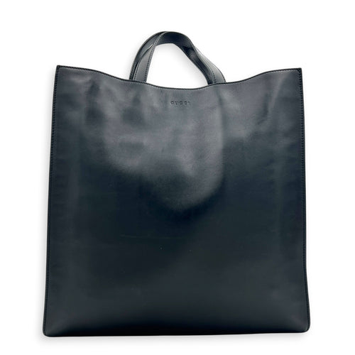 L’aveugle Par Amour Tote Bag Black in Calfskin, Gold hardware