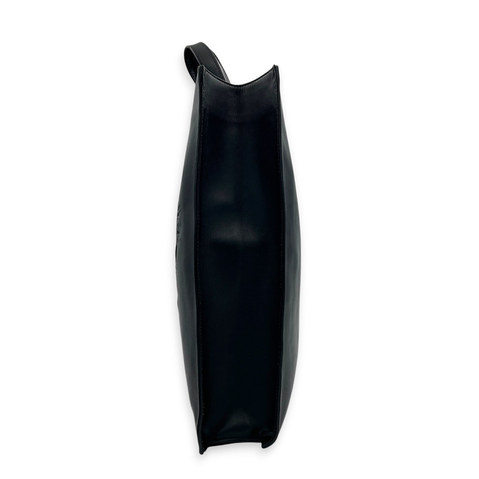 L’aveugle Par Amour Tote Bag Black in Calfskin, Gold hardware