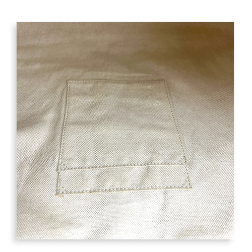 SupremeCarrier Soft Tote Bag Grey in Coated Canvas, Gold hardware