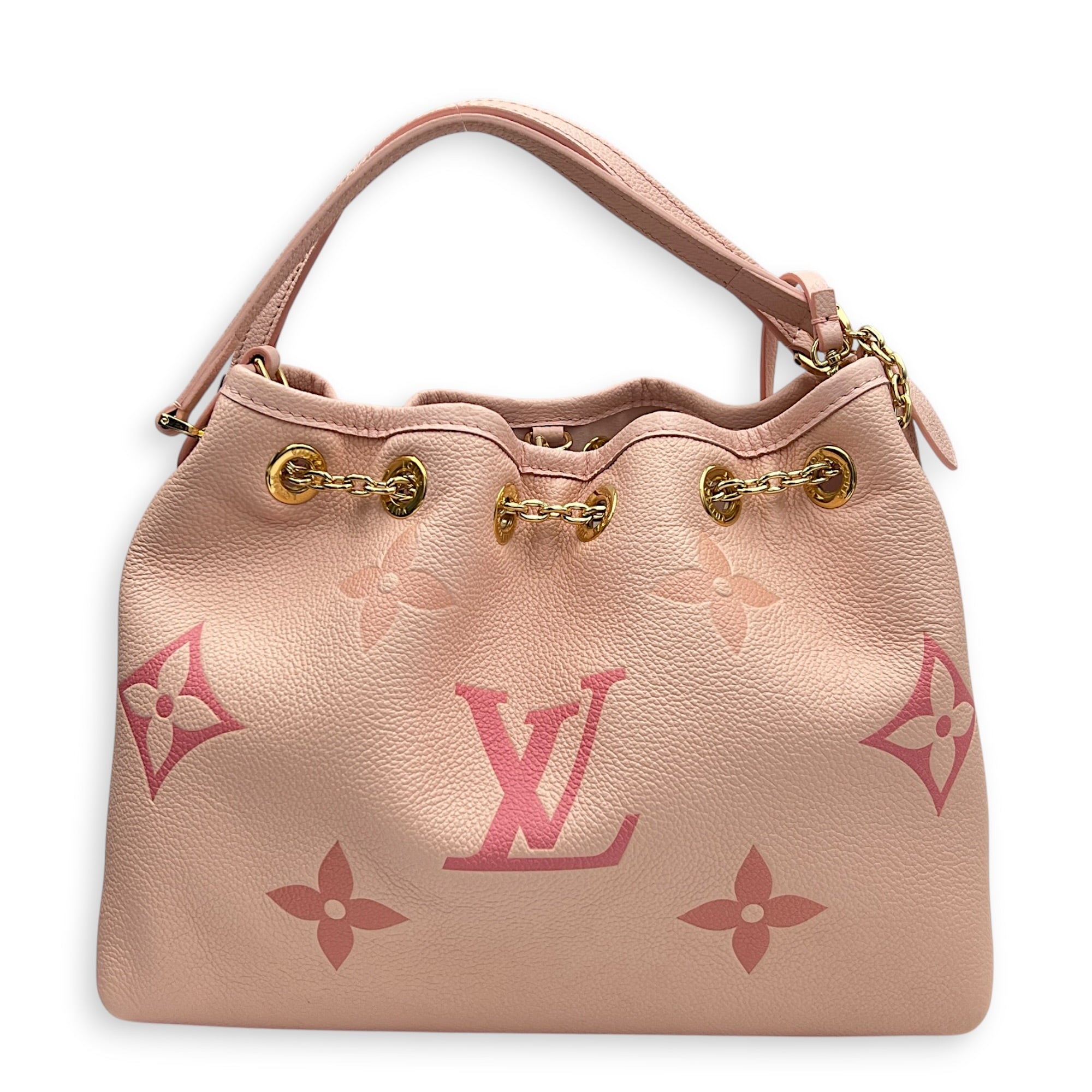 Bundle Shoulder Bag Pink in Monogram Empreinte Leather, Gold hardware