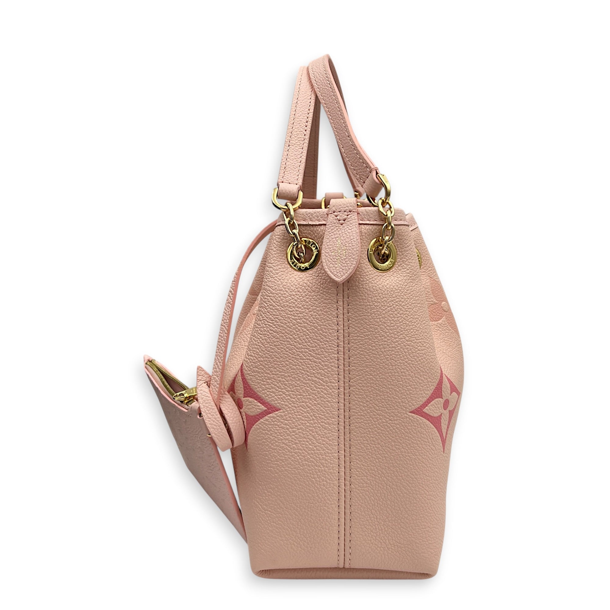 Bundle Shoulder Bag Pink in Monogram Empreinte Leather, Gold hardware
