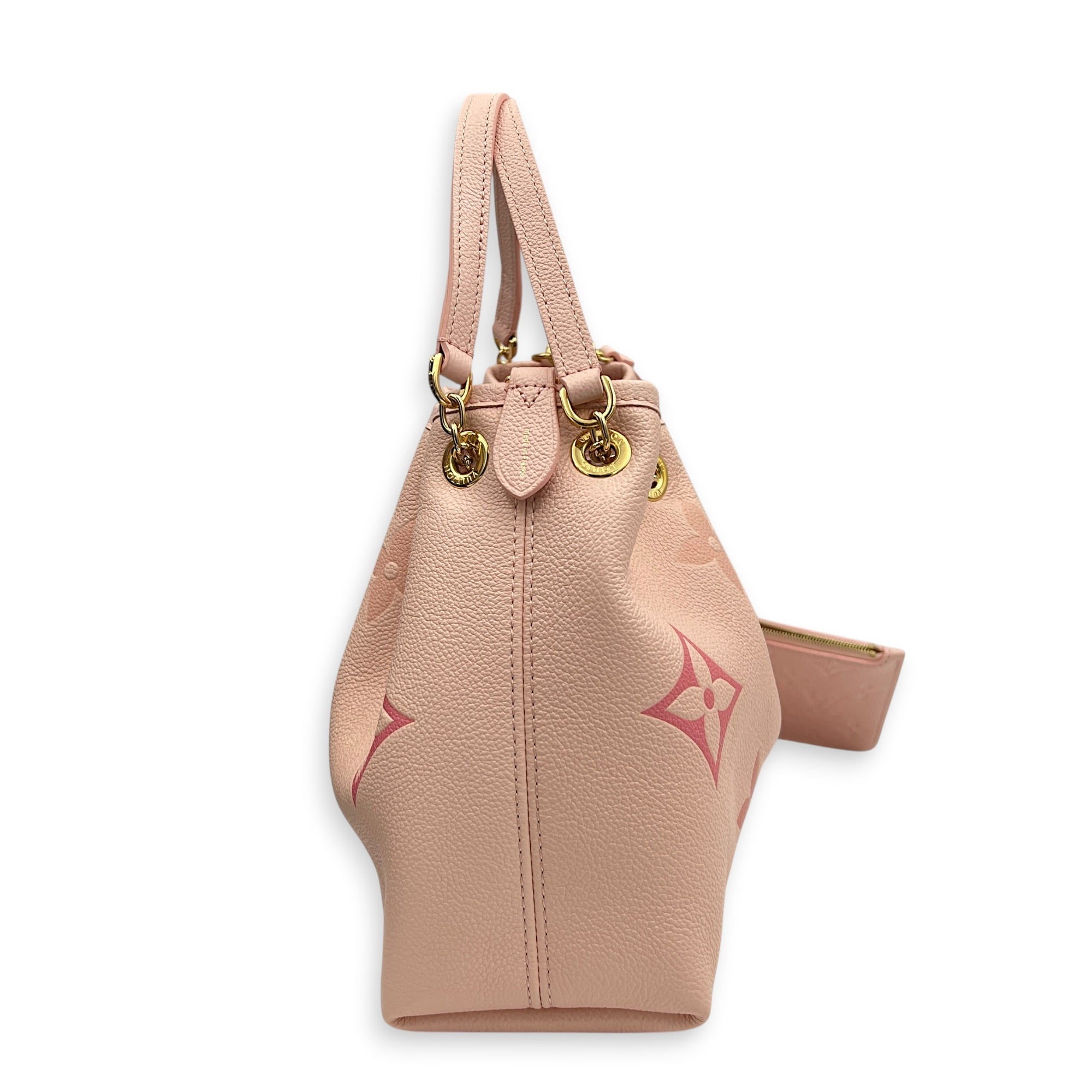 Bundle Shoulder Bag Pink in Monogram Empreinte Leather, Gold hardware