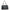 Stitched Expandable Shoulder Bag Black in Calfskin, Silver hardware