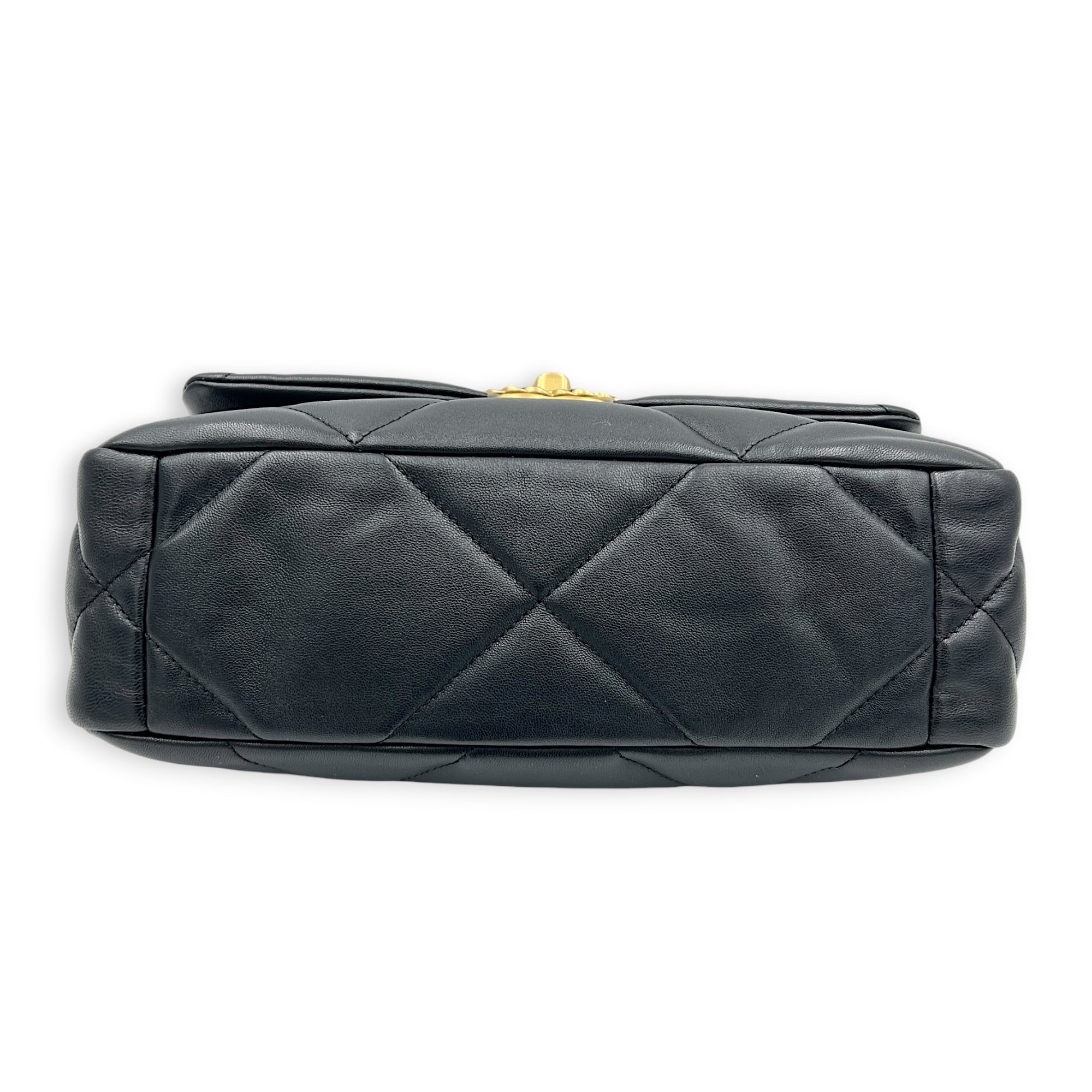 C19 Shoulder Bag Black in Lambskin, Mixed hardware