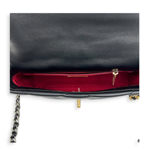 C19 Shoulder Bag Black in Lambskin, Mixed hardware