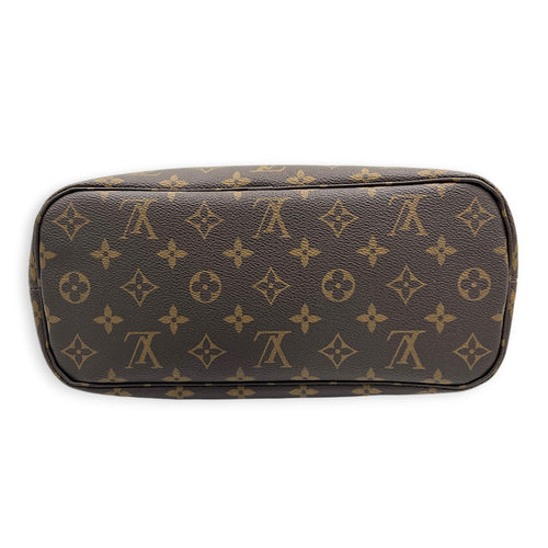 Neverfull Tote Bag PM Brown in Monogram Coated Canvas, Gold hardware