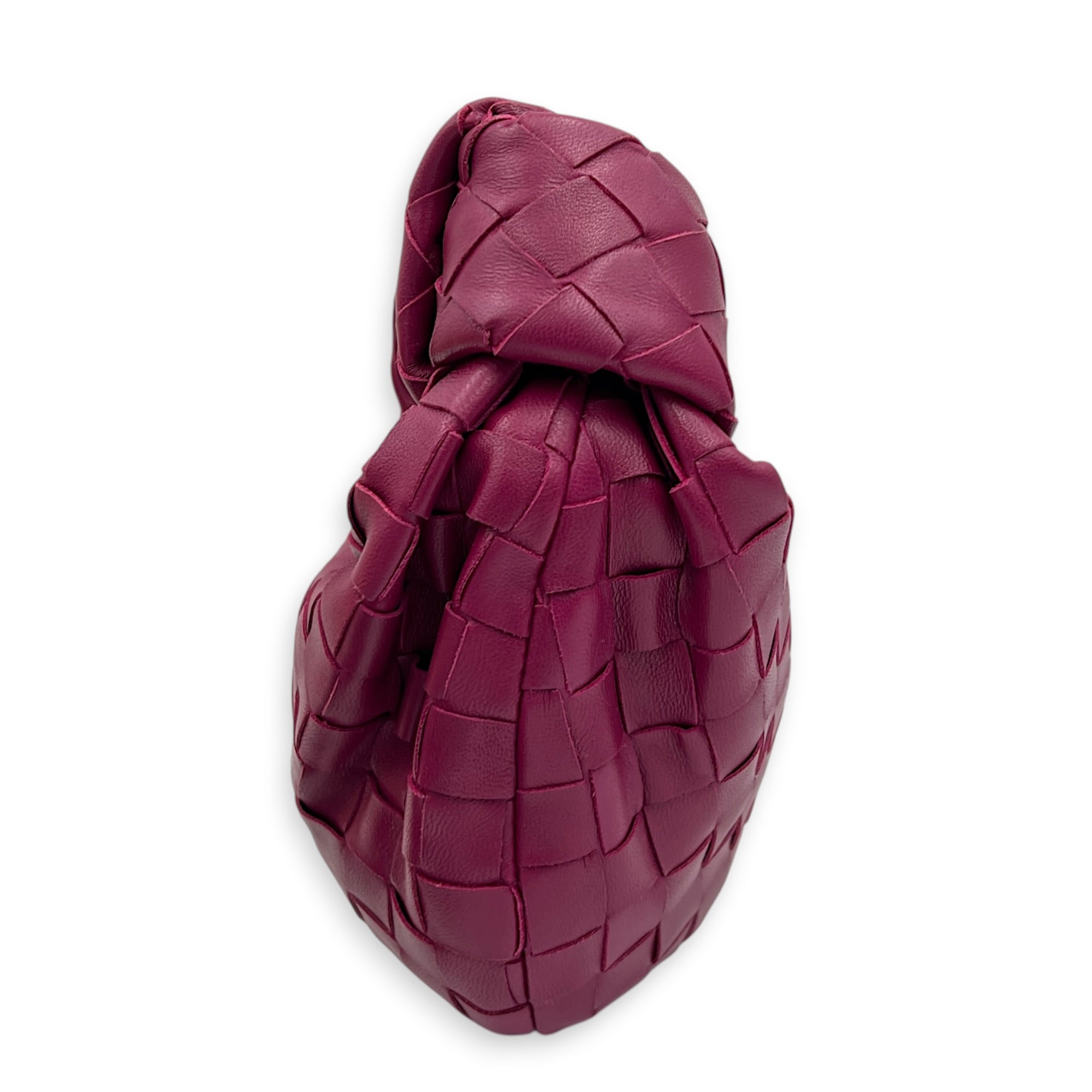 Jodie Top Handle Bag Mini Fuchsia in Nappa Leather, Gold hardware