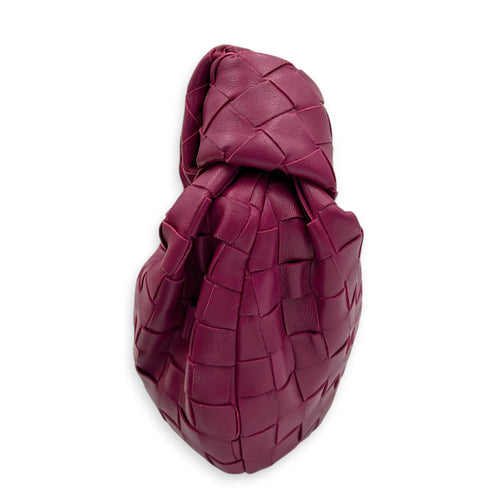 Jodie Top Handle Bag Mini Fuchsia in Nappa Leather, Gold hardware