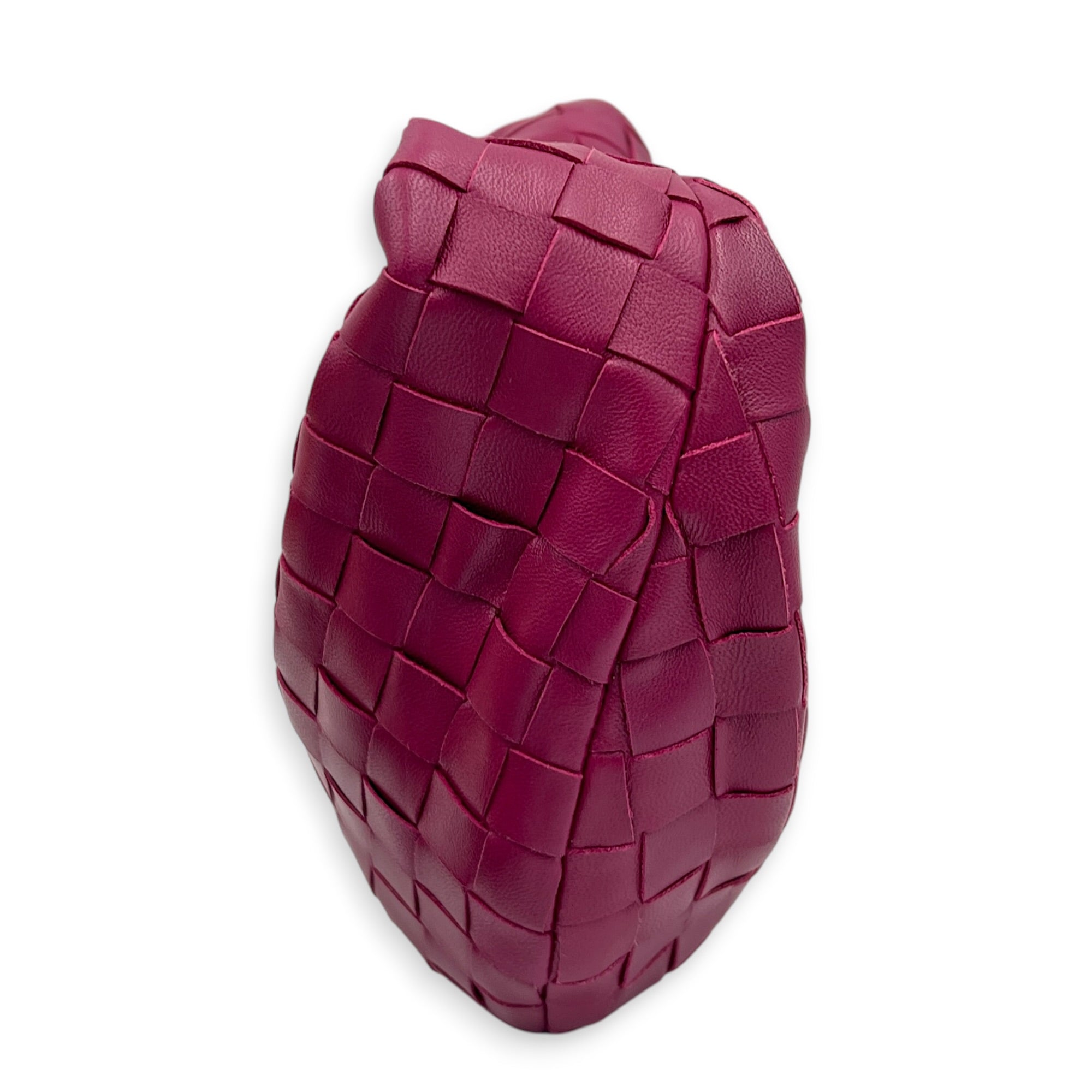 Jodie Top Handle Bag Mini Fuchsia in Nappa Leather, Gold hardware