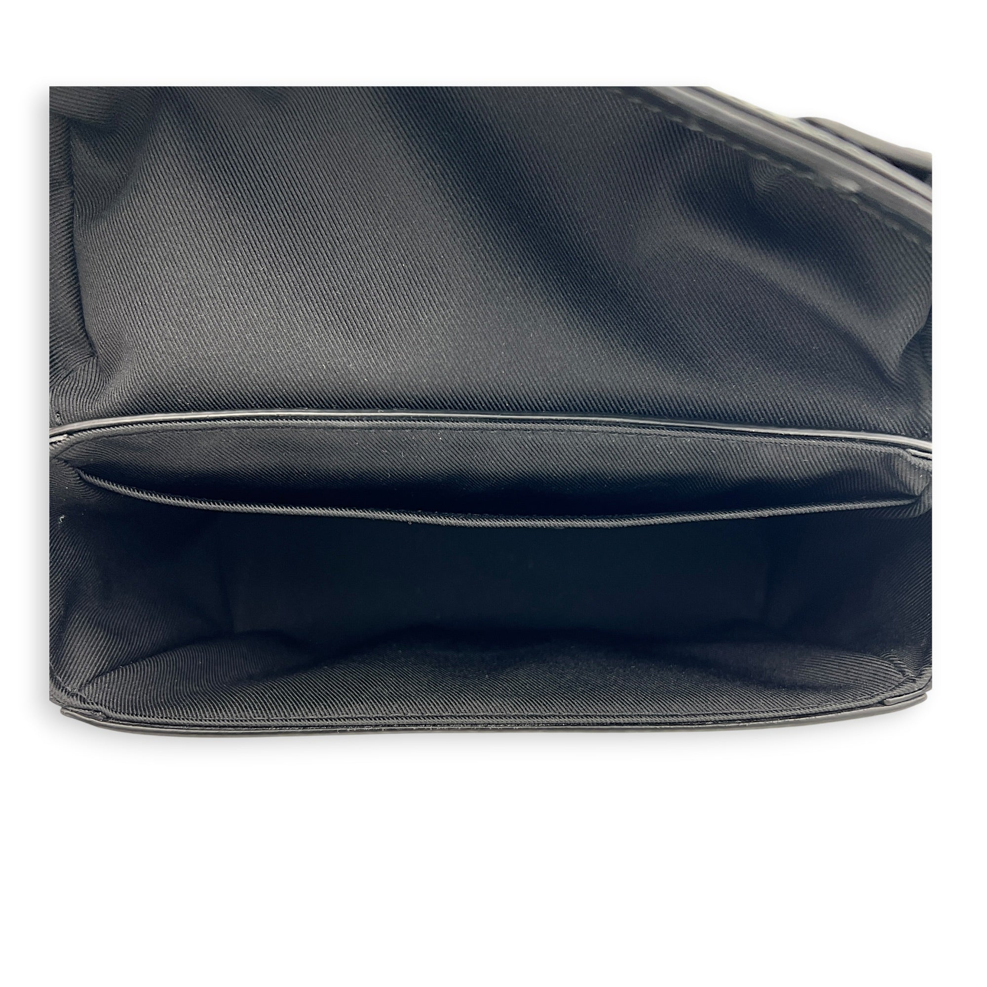 Soul Trunk Crossbody Bag Black in Coated Canvas, Monochrome hardware
