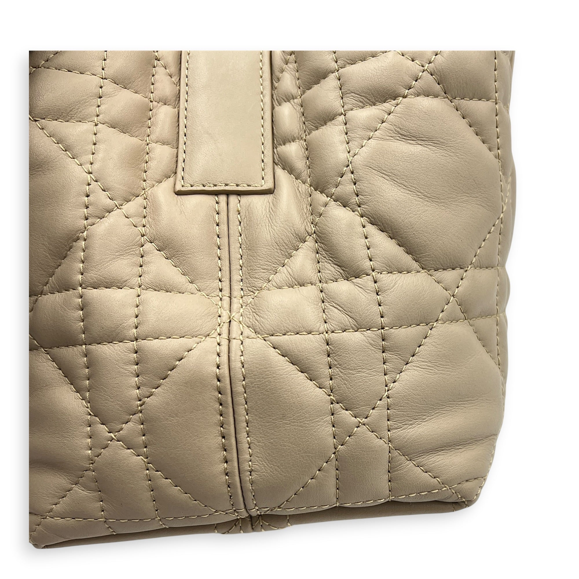 Toujours Top Handle Bag Small Beige in Lambskin, Gold hardware