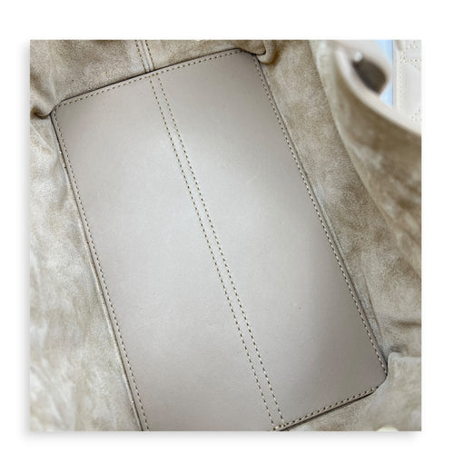 Toujours Top Handle Bag Small Beige in Lambskin, Gold hardware