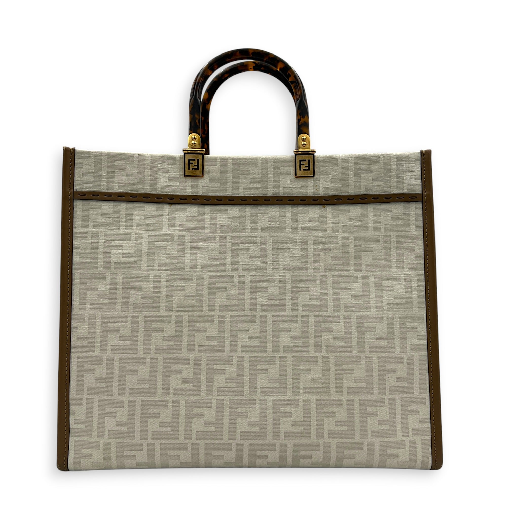 Sunshine x Antonio Lopez Tote Bag in Coated Canvas, Gold hardware