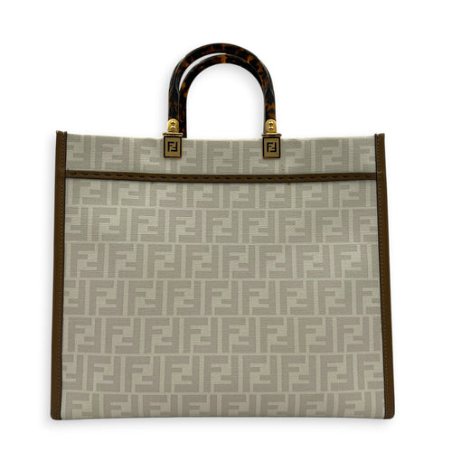 Sunshine x Antonio Lopez Tote Bag in Coated Canvas, Gold hardware