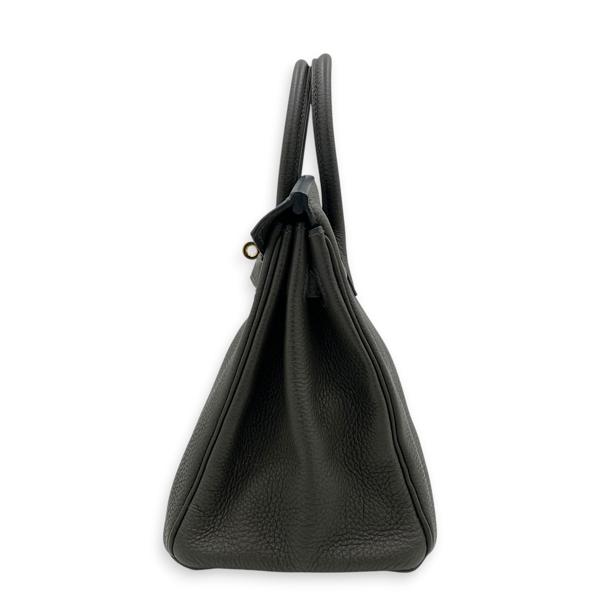 Birkin 25 Vert Maquis Top Handle Bag in Togo, Gold hardware