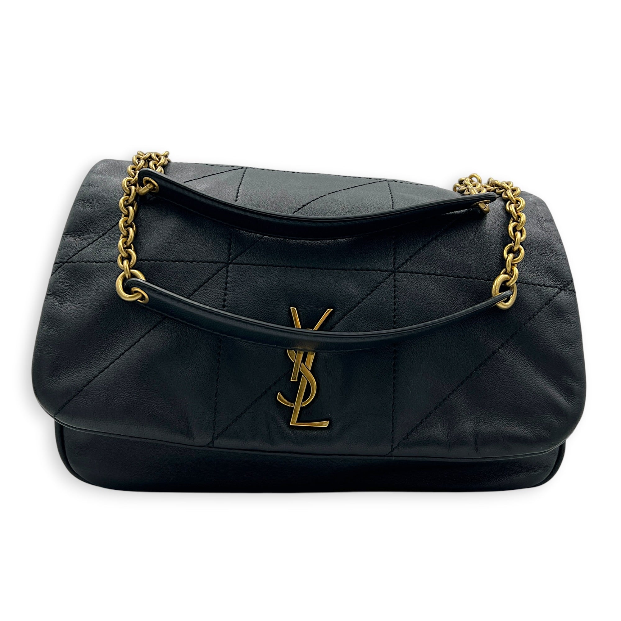 Jamie 4.3 Black Shoulder Bag in Lambskin, Gold hardware
