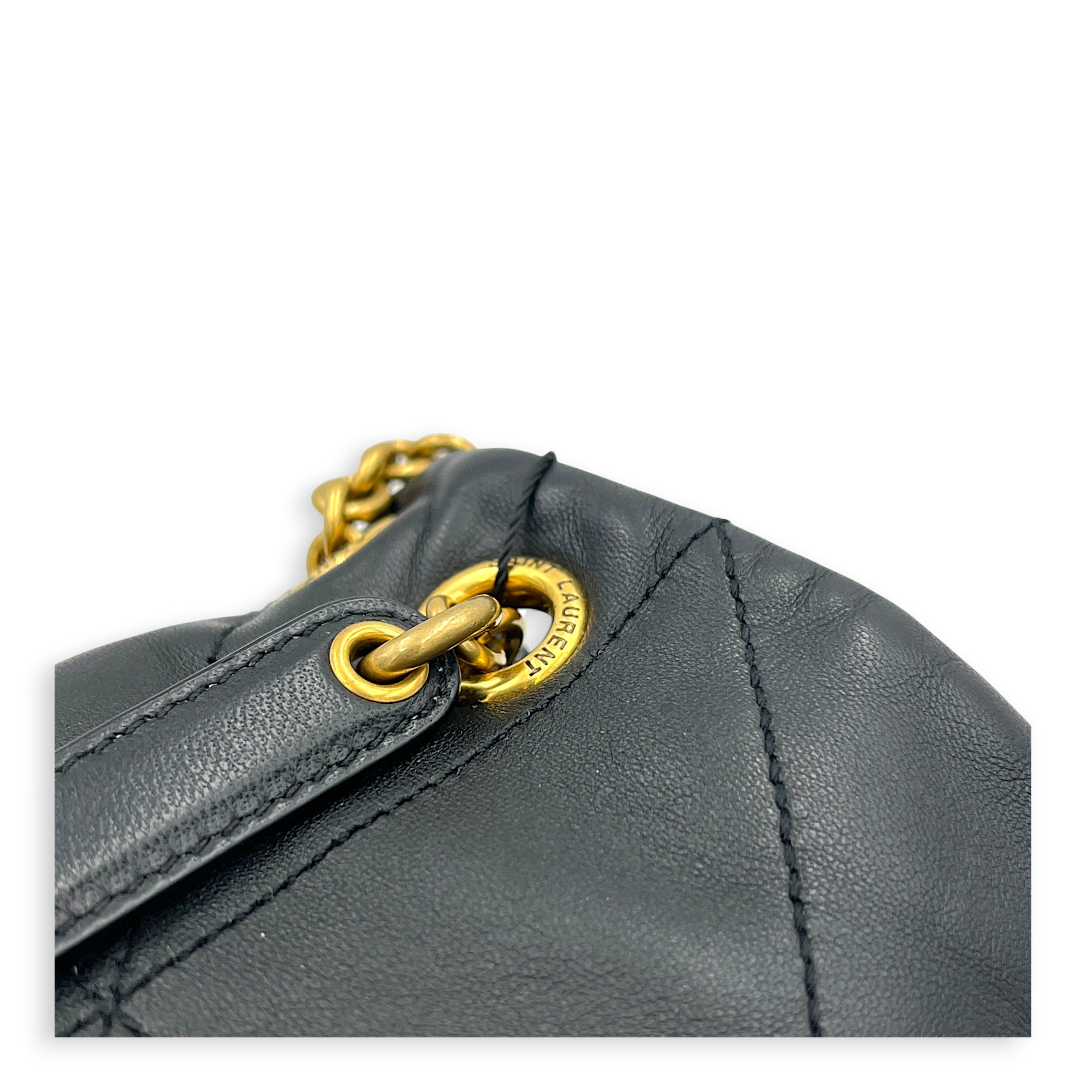 Jamie 4.3 Black Shoulder Bag in Lambskin, Gold hardware
