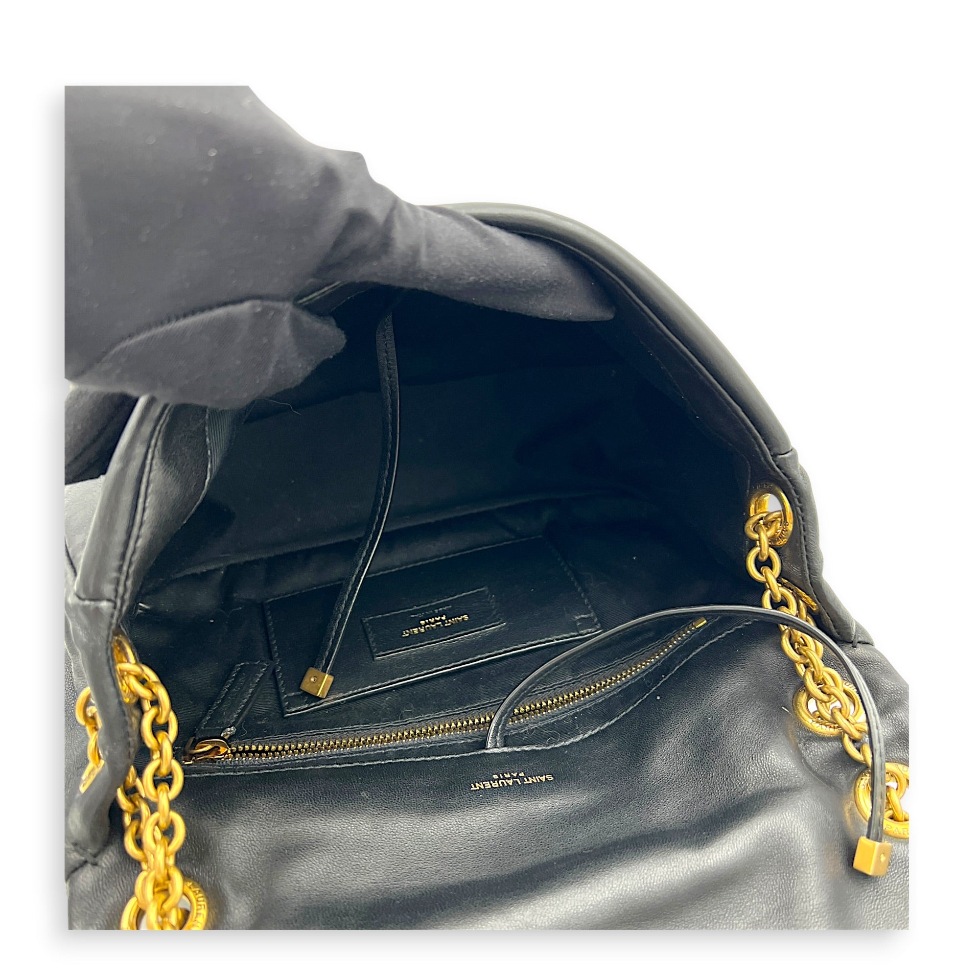 Jamie 4.3 Black Shoulder Bag in Lambskin, Gold hardware