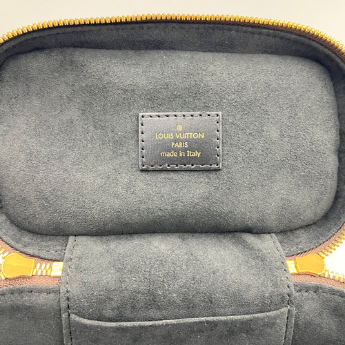 Vanity Top Handle Bag Brown in Monogram Coated Canvas, Gold hardware